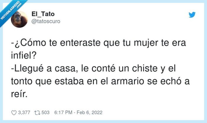 enterarse,armario,infiel,chiste