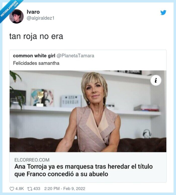 ana torroja,marquesa,titulo,heredar