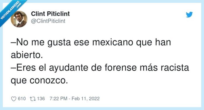 ayudante,mexicano,abierto,autopsia,forense,racista