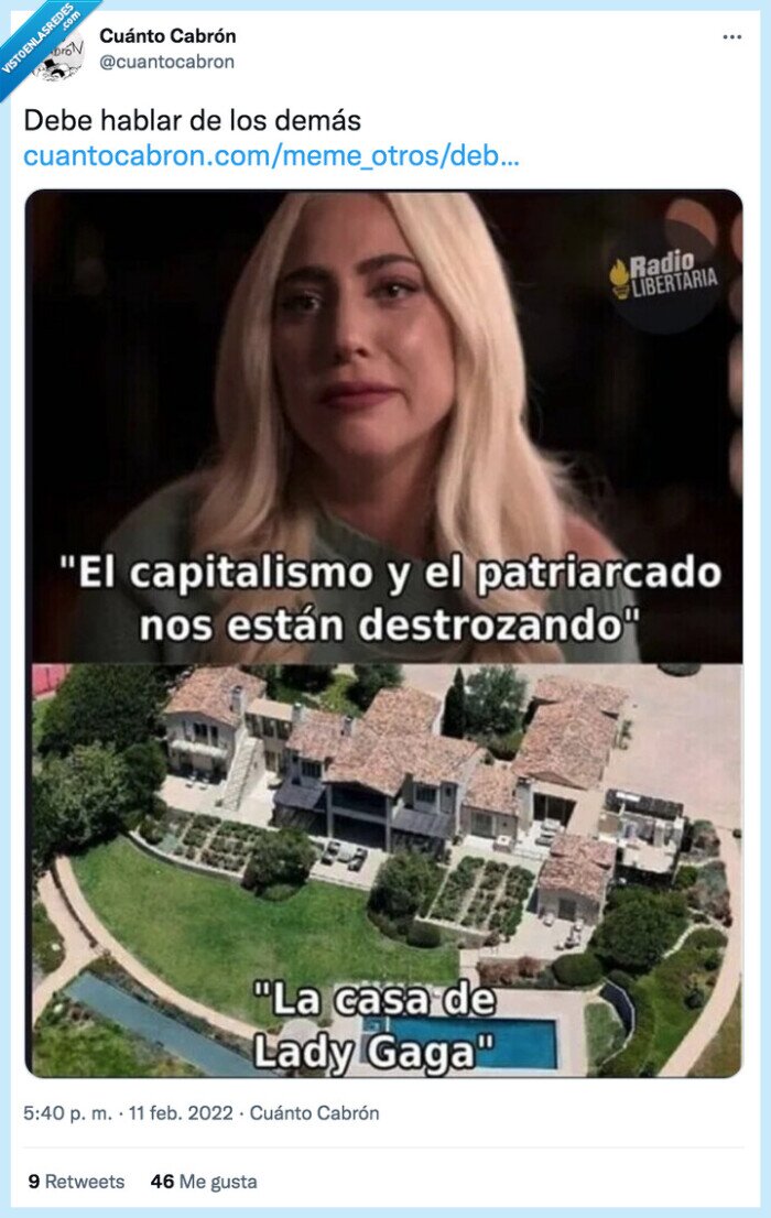 lady gaga,capitalismo,forrada,rico