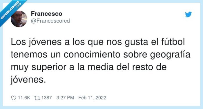 conocimiento,geografía,jóvenes,superior,fútbol