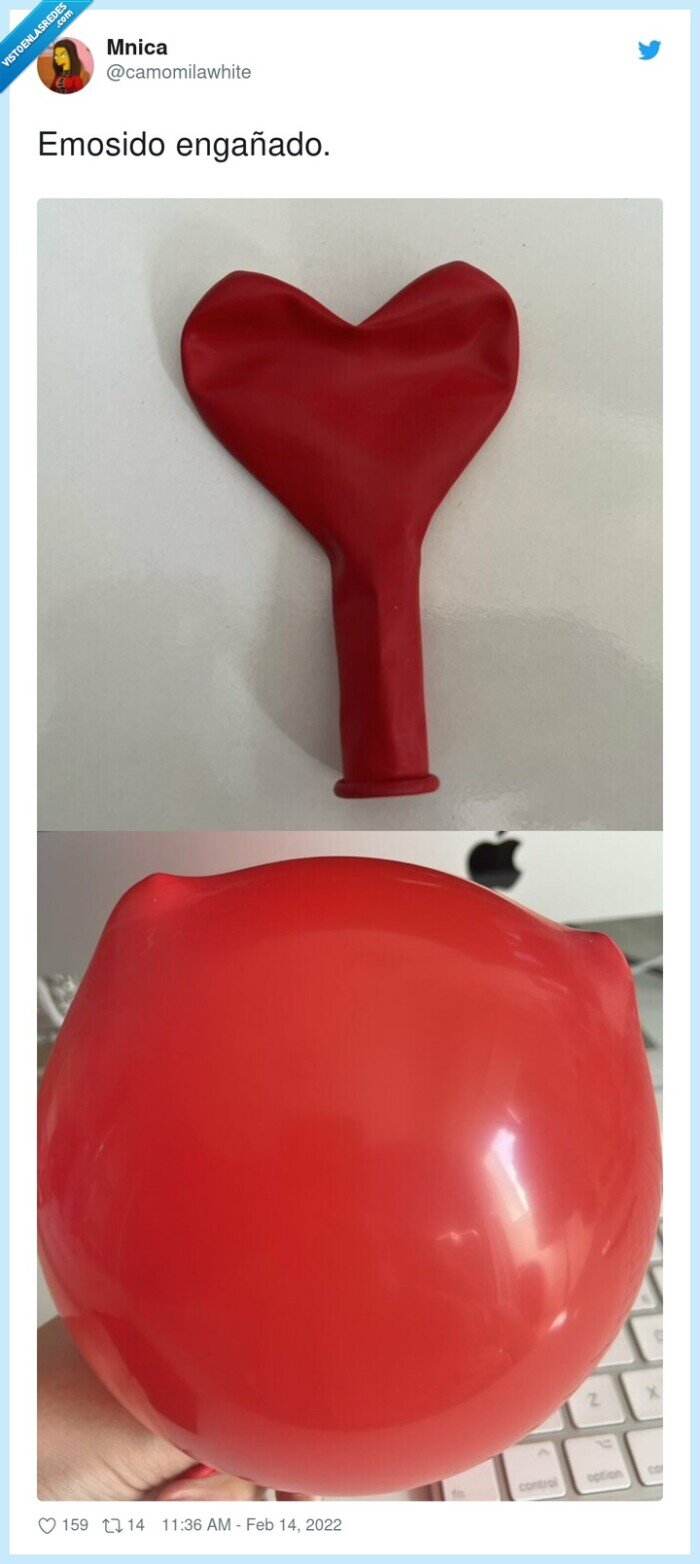engañado,emosido,globo,corazón