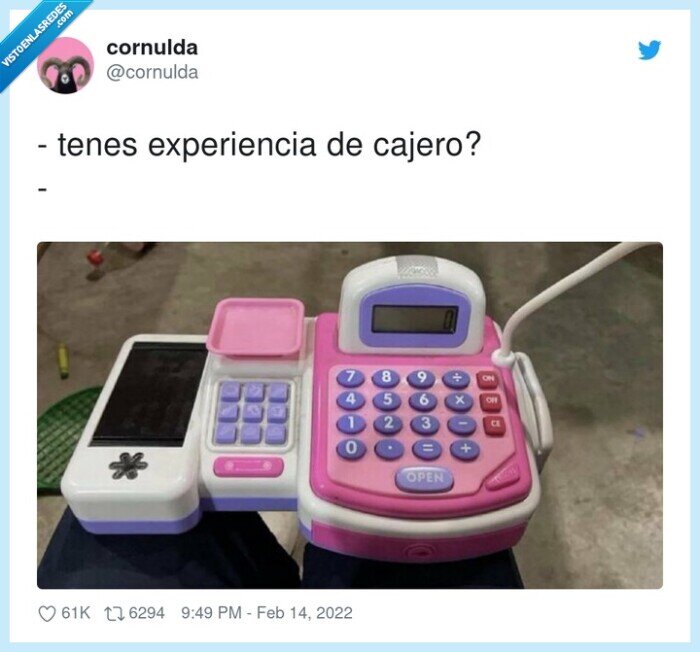 experiencia,cajero,máquina registradora