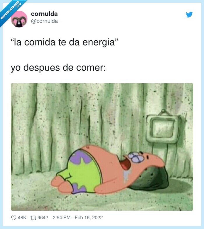 energia,comer,después