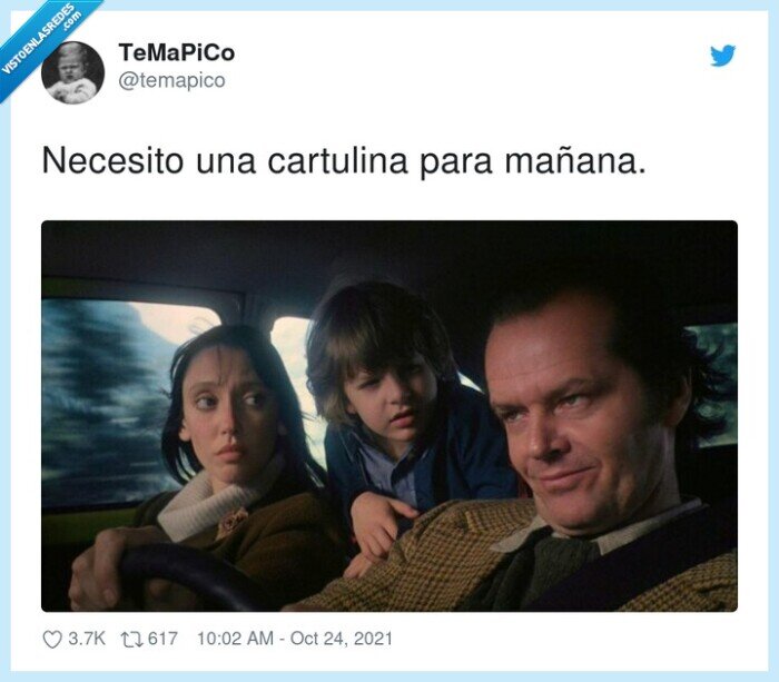 cartulina,necesitar,mañana,el resplandor