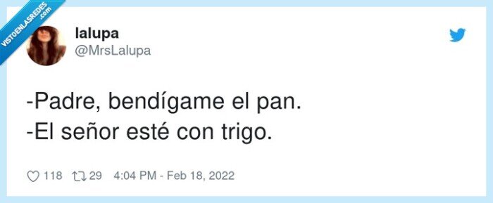 bendígame,padre,trigo,pan