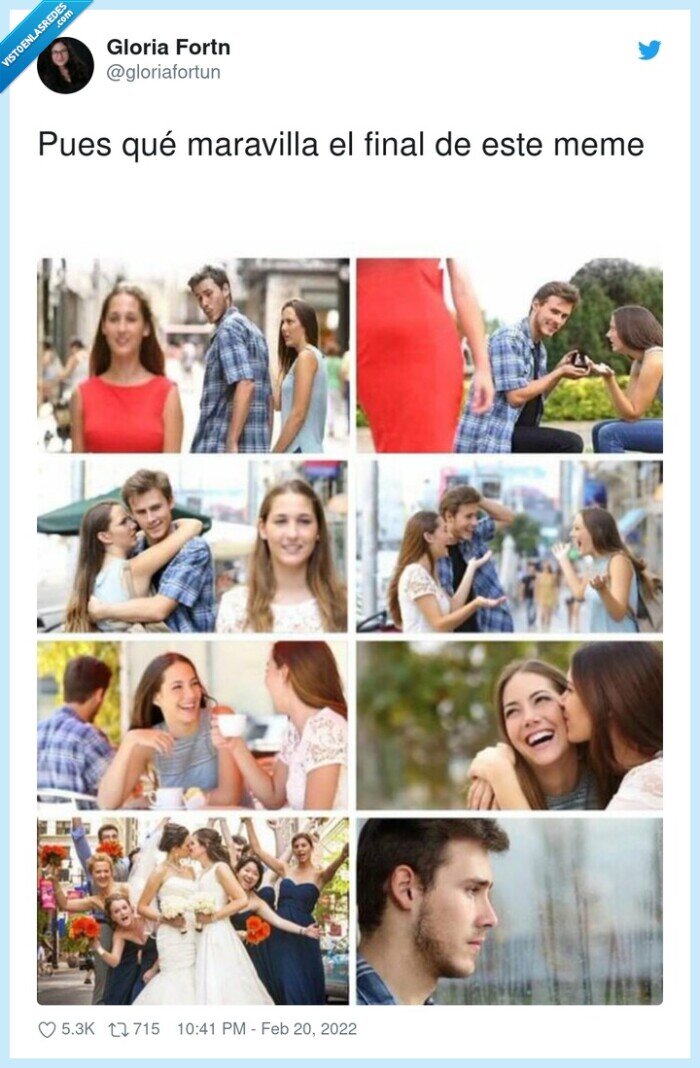 meme,novio distraido,final