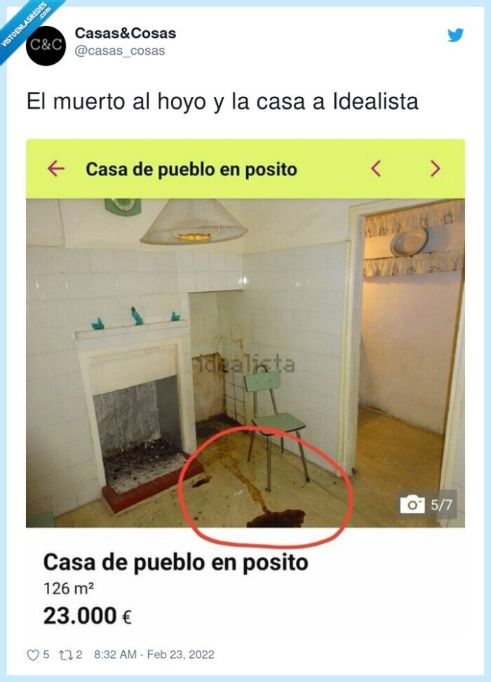idealista,muerto,hoyo,casa,sangre,foto