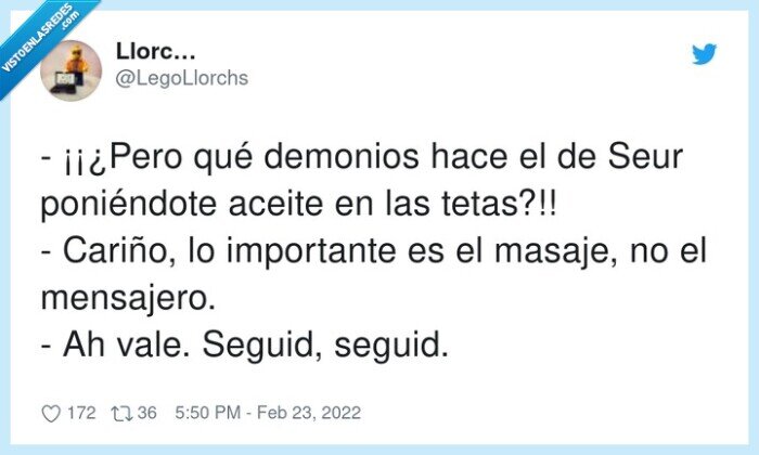 importante,mensajero,seur,mensaje,masaje,cariño