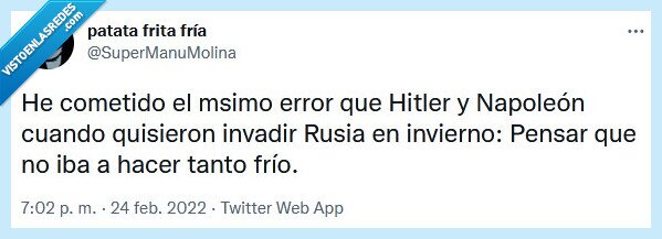 rusia,hitler,napoleón,frío,invadir