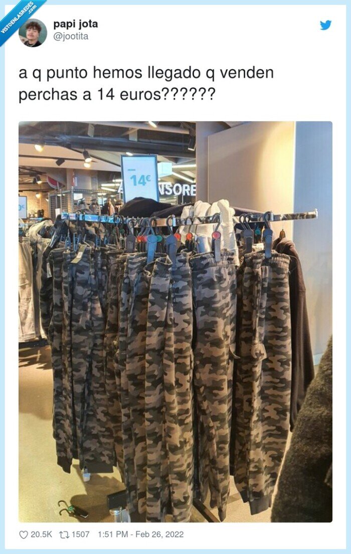 perchas,camuflaje