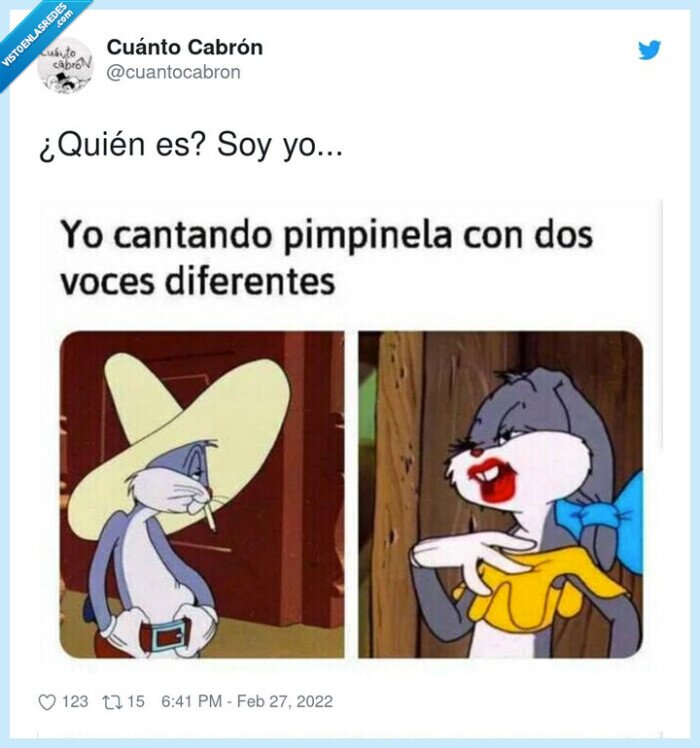 voces,bugs bunny,pimpinela