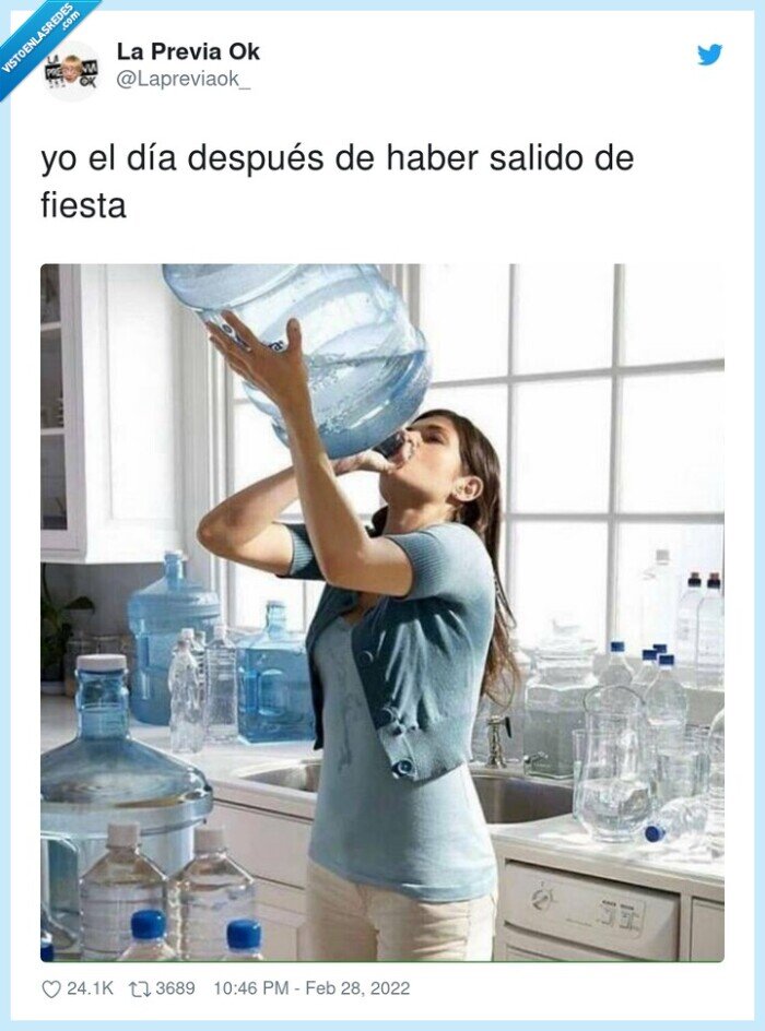 fiesta,salir,resaca,agua