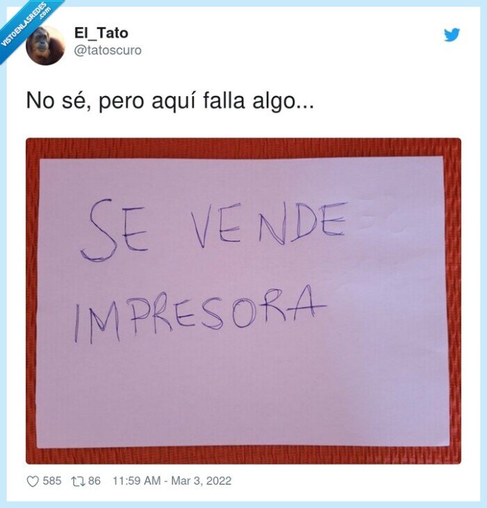 venta,impresora,papel,cartel,a mano