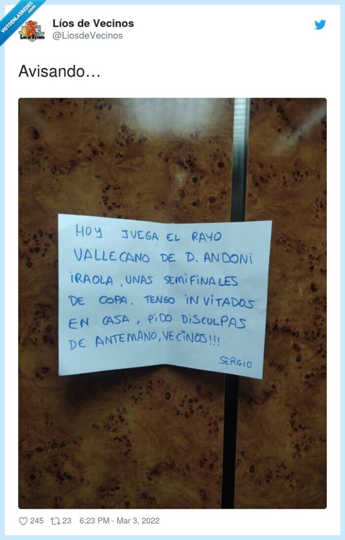 aviso,futbol,amigos,vecinos