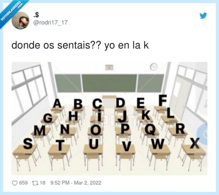 sentarse,clase,letras