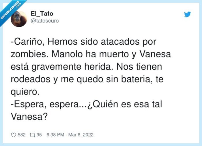 celos,cariño,atacados,zombies,rodeados