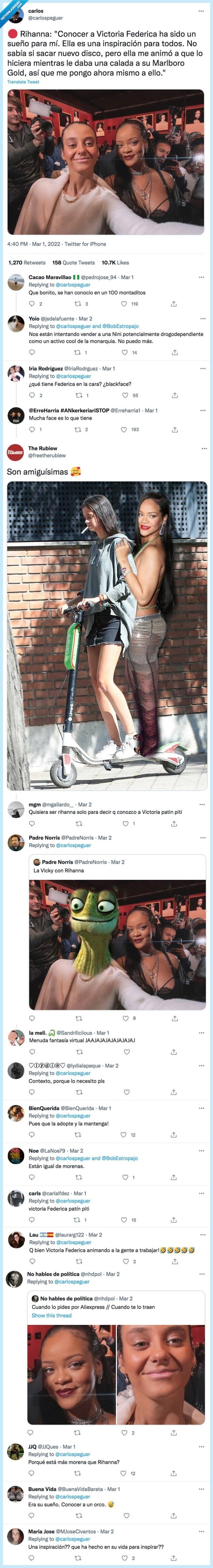 inspiración,rihanna,victoria federica