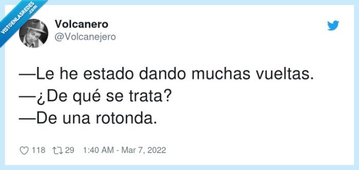 vueltas,rotonda,dar