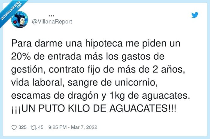 unicornio,aguacates,gestión,contrato laboral,hipoteca