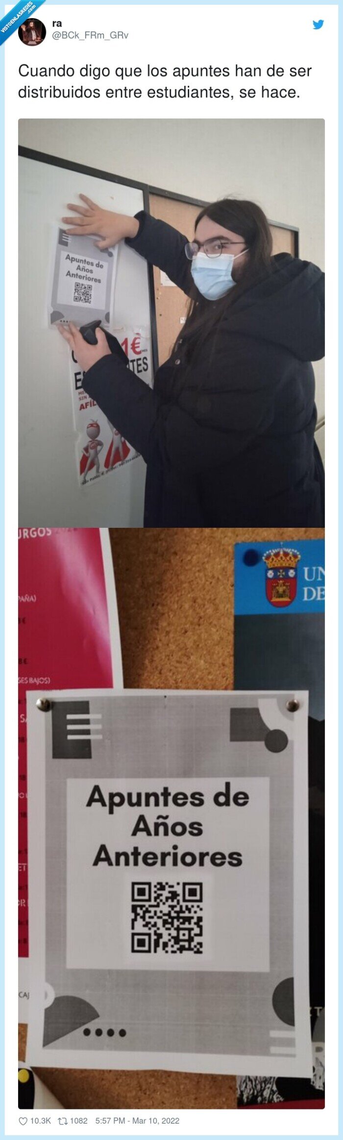 distribuir,estudiantes,apuntes