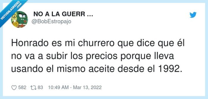 churrero,honrado,precios,aceite