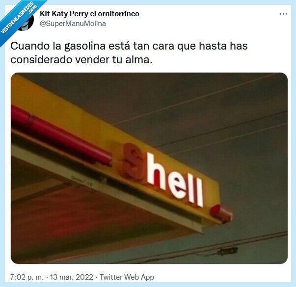 gasolina,cara,alma,vender