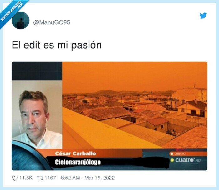 cesar carballo,calima,arena,rojo,cielonaranjólogo