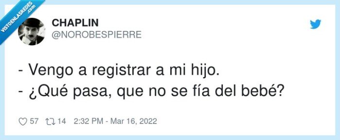 registrar,fiarse,bebé,hijo
