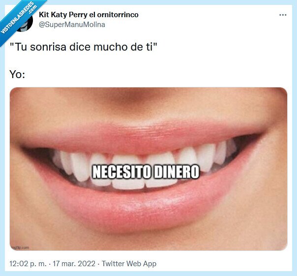 sonrisa,decir,dinero