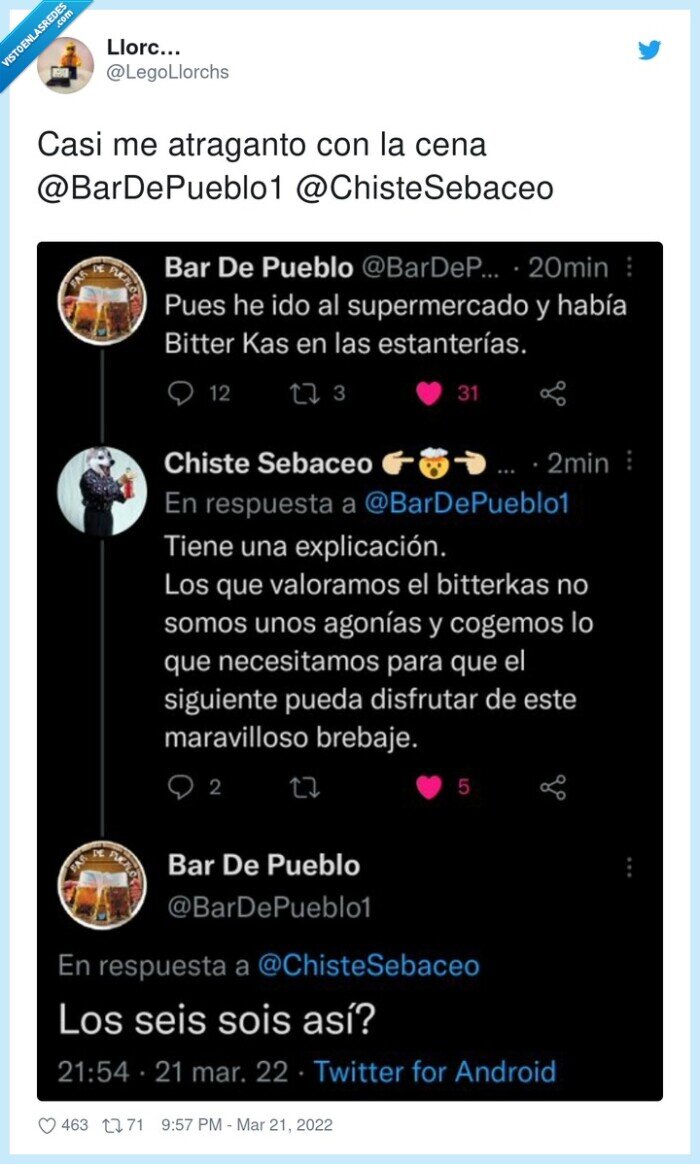 bitter kas,beber,bebida,6 personas