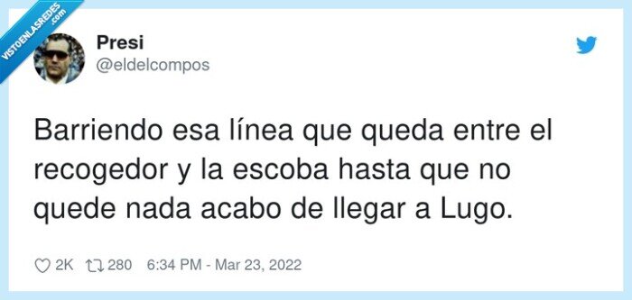 recogedor,barriendo,línea,escoba,llegar