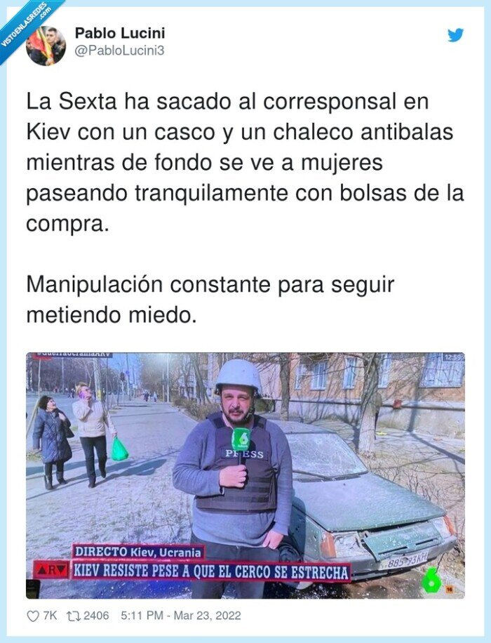 manipulación,corresponsal,guerra,la sexta,kiev,antibalas,paseando