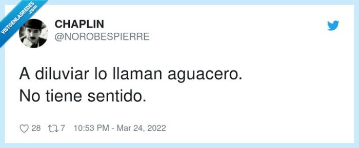 diluviar,aguacero,sentido