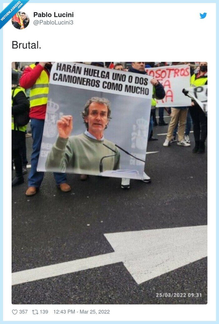 brutal,fernando simón,camioneros,huelga