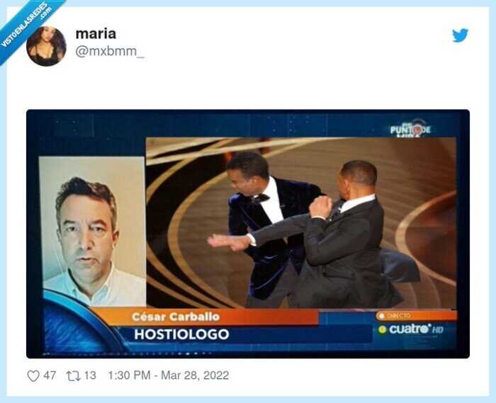 cesar carballo,will smith,guantazo,oscars,hostiologo