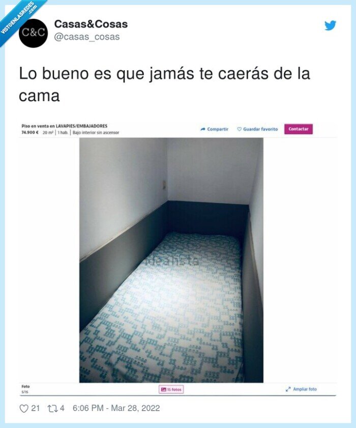 caer,jamás,paredes,cama