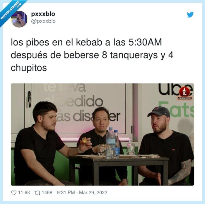 tanquerays,chupitos,beber,pibes,kebab