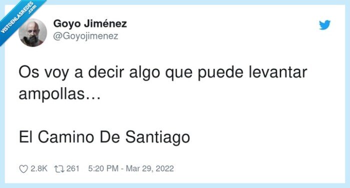 ampolIas,levantar,camino de santiago