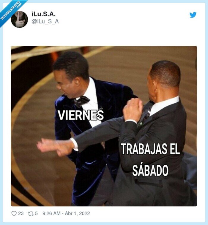 will smith,chris rock,oscars,sabado,trabajo