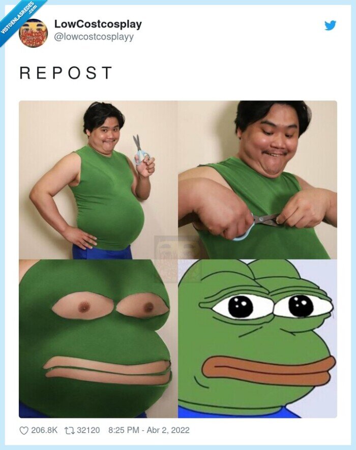 lowcost cosplay,rana pepe