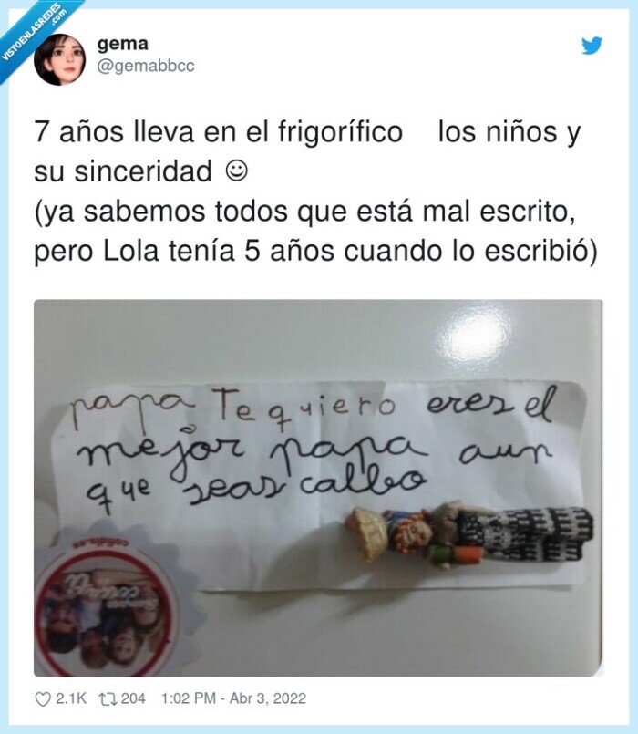 calvo,padre,hija,escribir,nota