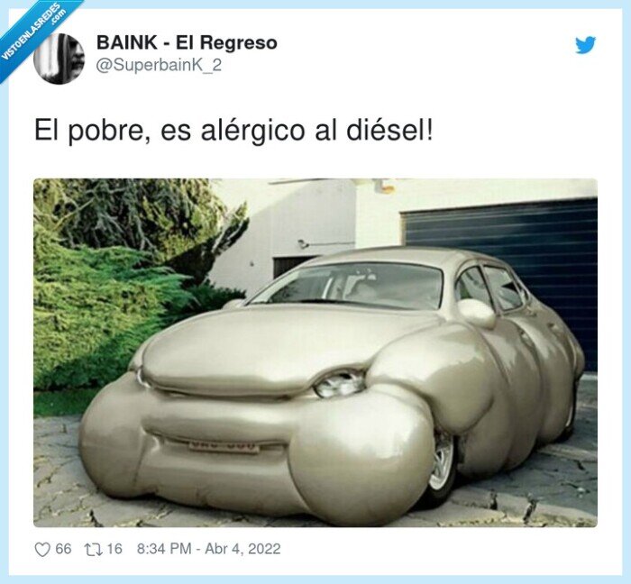 alérgico,diésel,coche