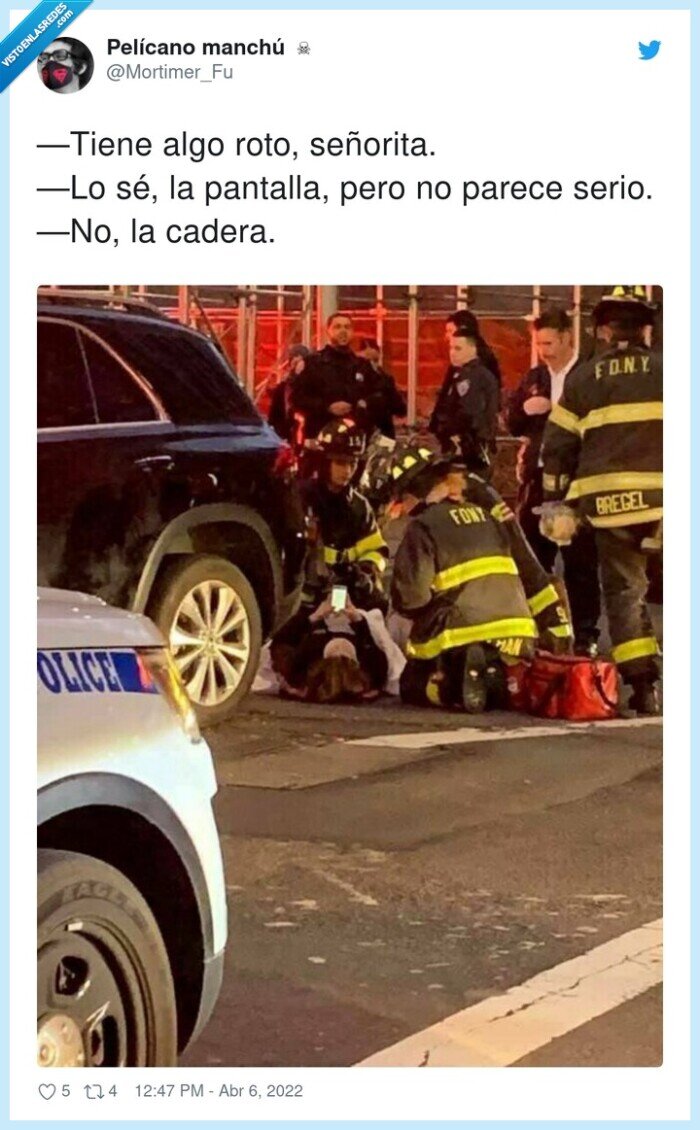 señorita,pantalla,parecer,cadera,accidente,rota