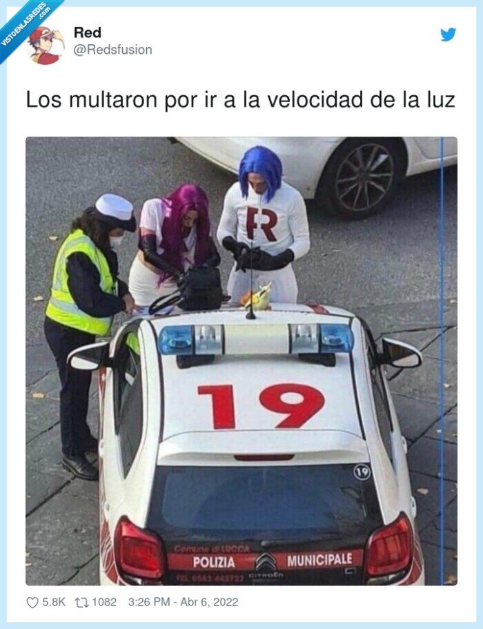 velocidad,multa,team rocket