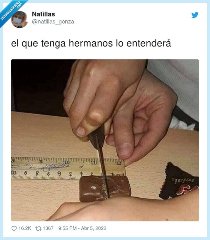 hermanos,repartir,medir,comida