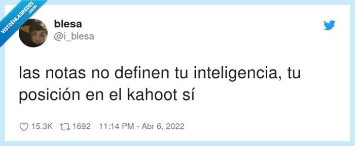 inteligencia,posición,kahoot,notas