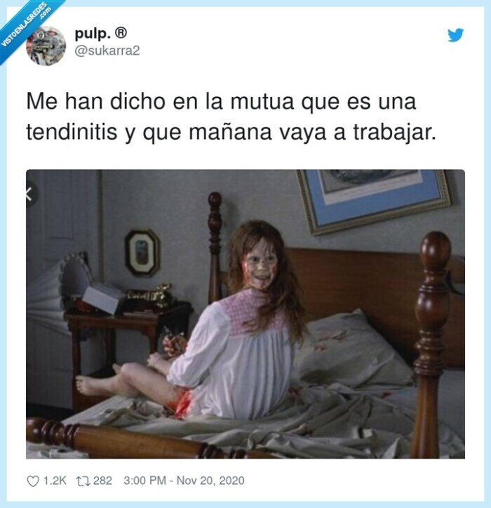 tendinitis,trabajar,mañana,mutua