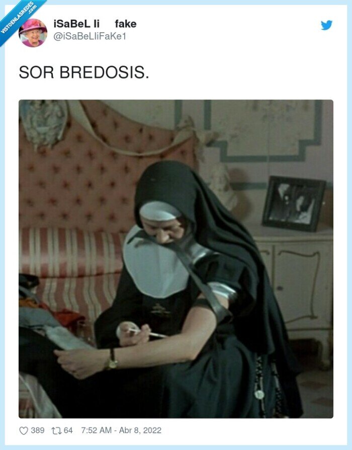 sobredosis,sor,monja,pincharse