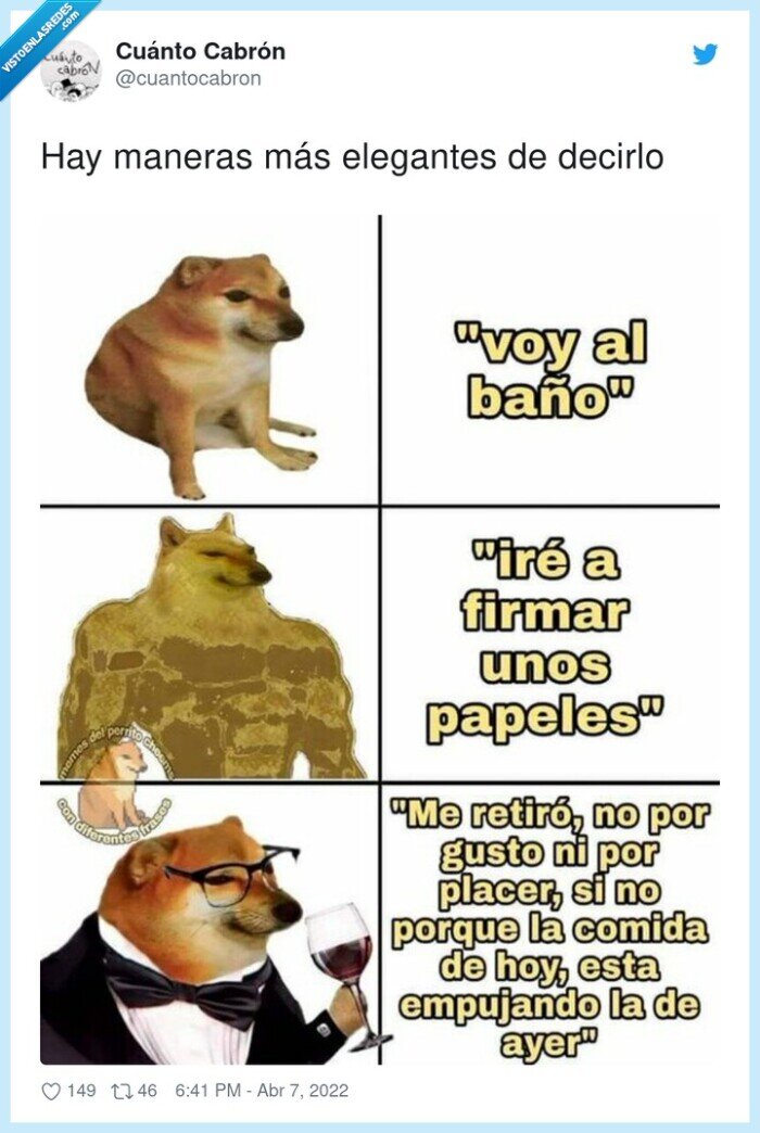 elegantes,maneras,decirlo,cagar,doge